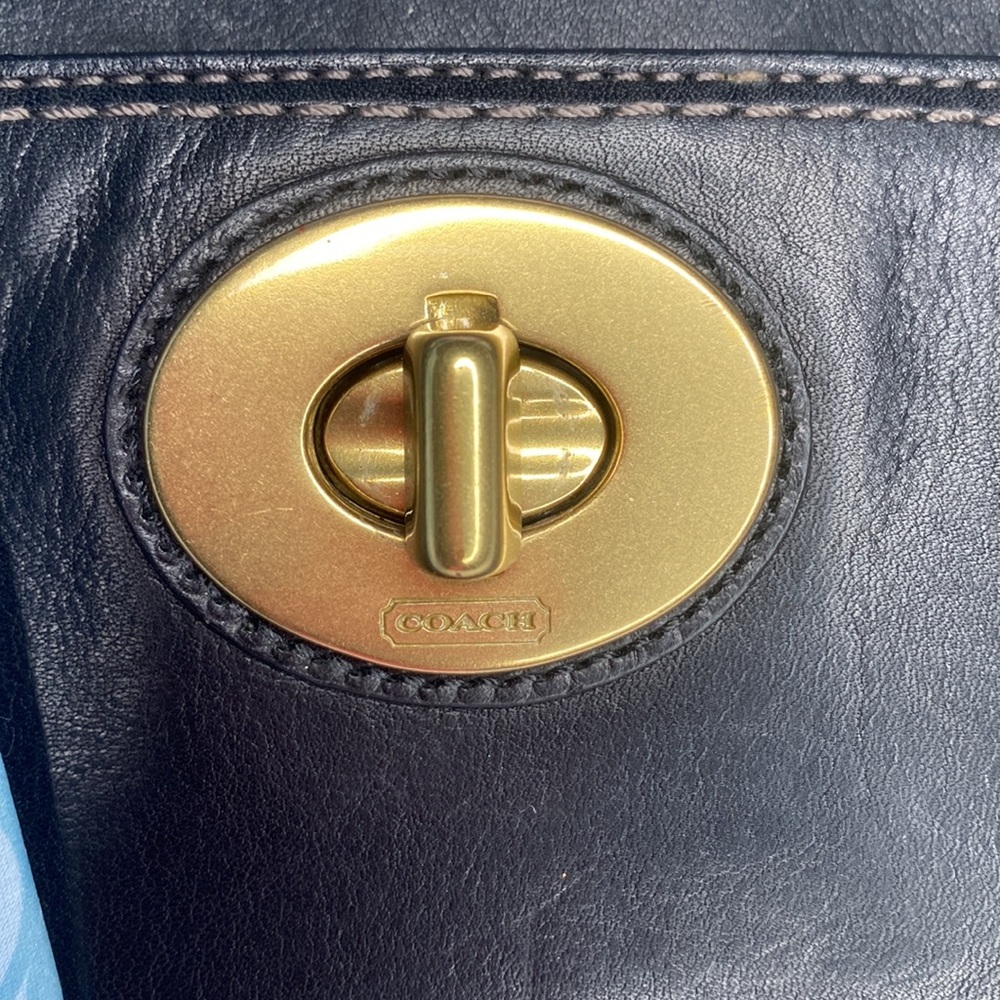 COACH GENUINE LEATHER MADELINE BAG with BAG SCARF - Picture 5 of 16